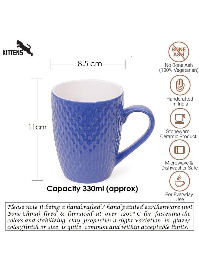 KITTENS Coffee Mug Set 2 with Beautiful Mat Pattern, Ceramic Mugs, Dishwasher & Microwave Safe, Food Grade Material, 330 ml, Multicolour - Image 5