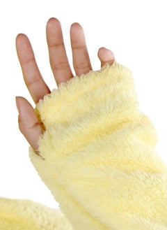 snooze Snooze Home Wear Jacket With Hodi, Yellow  - Image 3