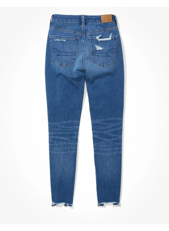 امريكان ايجل AE Dream Ripped Curvy High-Waisted Jegging Crop