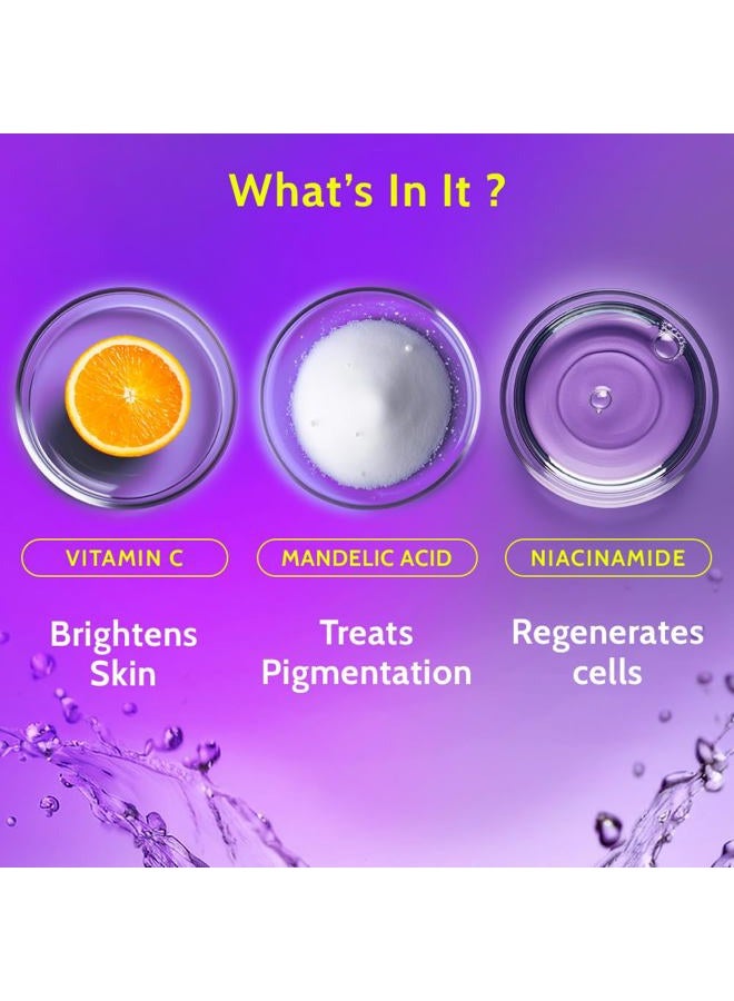 Chemist at Play سيروم رول أون لتفتيح وتبييض الرقبة والركبة والكوع مع 6% فيتامين C + حمض الهيالورونيك + AHA + نياسيناميد + سيراميدات | يزيل التصبغات ويرطب البشرة الجافة | 40 مل - Image 5