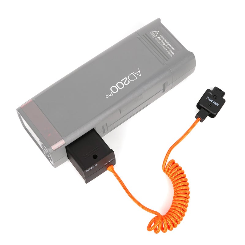 ZGCINE DT-AD200 Dummy Battery with D-Tap Plug Replacement for Godox AD200/ AD200 Pro/ AD200 Pro II/ AD300 Pro Flash - Image 2