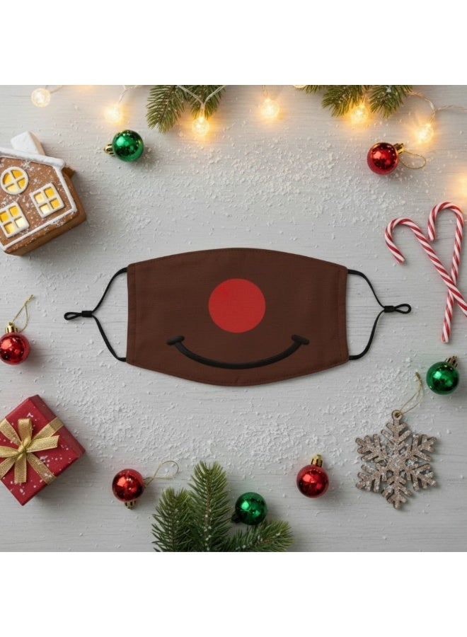 برينت شوب فور مي قناع حماية الوجه الجديد للبالغين في عيد الميلاد، قابل للغسل وقابل للتعديل للرجال والنساء والشباب - Image 5