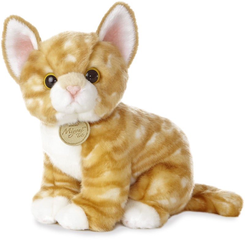 AuroraÂ® Adorable MiyoniÂ® Tots Orange Tabby Kitten Stuffed Animal - Lifelike Detail - Cherished Companionship - 10 Inches - Image 1
