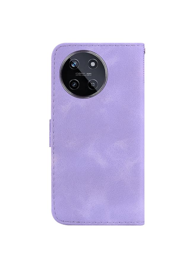 S-TOP Case For Realme 11 4G Global Seven-shaped Embossed Leather Phone Case - Image 3