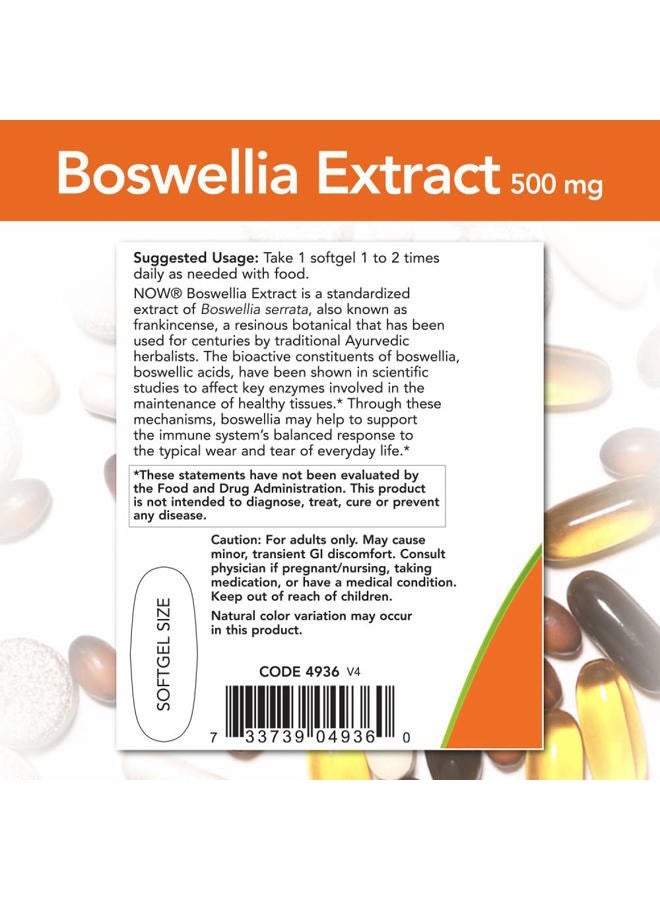 Now Foods Boswellia Extract 500 mg Softgels, 90 Count x 2 - Image 3