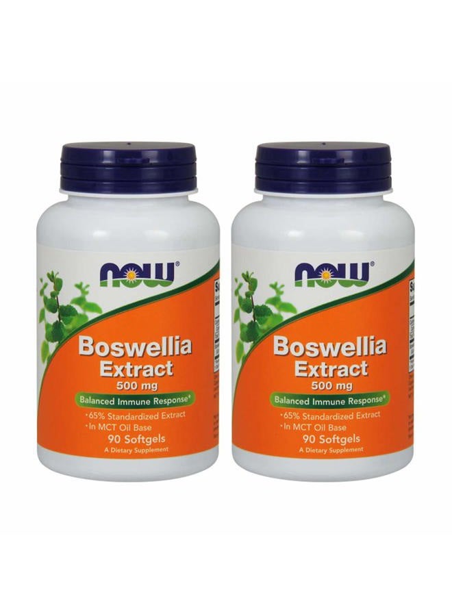 Now Foods Boswellia Extract 500 mg Softgels, 90 Count x 2 - Image 1
