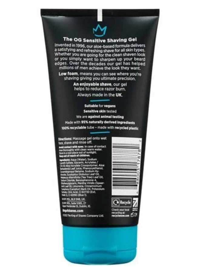 King of shaves Sensitve Shaving Gel, Low Foam for a Refreshing and Precise Shave 5.92 fl oz  - Image 2