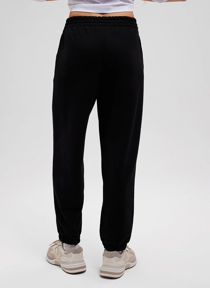 MAVI Mavi Logo Printed Black Sweatpants
