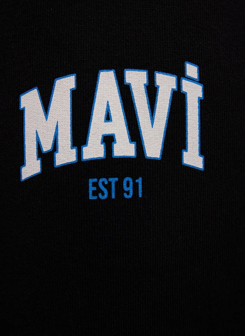 MAVI Mavi Logo Printed Black Sweatpants