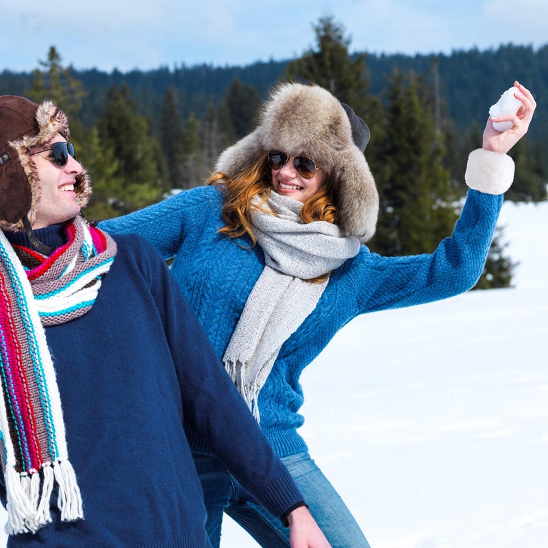 SATINIOR Faux Fur Short Wrist Cuff Winter Fuzzy Wrist Cuff Warmers for Women Girls Favors(White) - Image 5