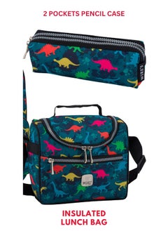 Wires 5 Piece Kids School Trolley Bag laptop compartment 2 Wheels With Lunch bag & Pencil Case  - Image 3