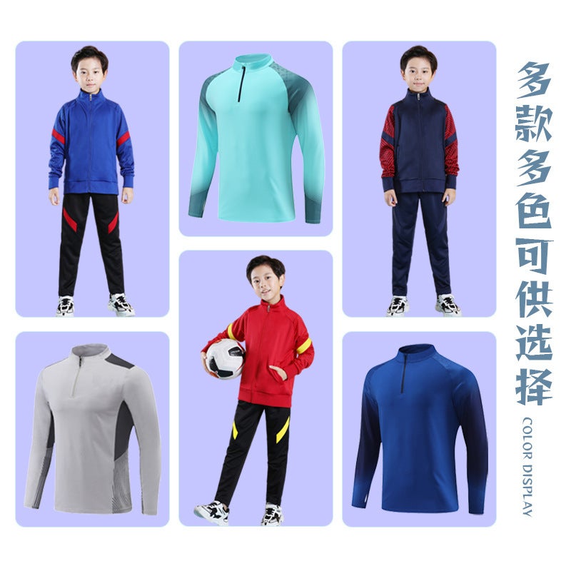 Long Sleeve Coat Football Uniform Suit Men'S Adult-Made Outing Uniform Children'S Football Training Uniform Suit - Image 5