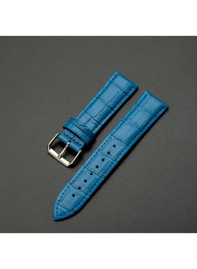 Leather Strap Bamboo Pattern Cowhide Leather Strap Men's And Women's Watches Color Strap Pin Buckle Watch Accessories 