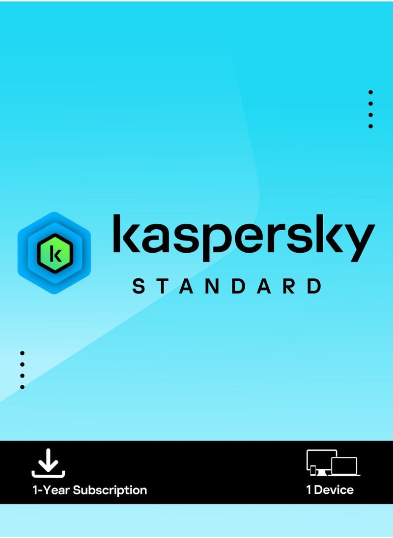 Kaspersky - Kaspersky Standard | 1 Device for 1 Year | Digital License | SAME DAY DELIVERY - Image 1