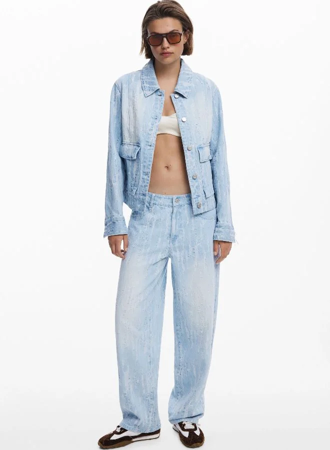 DESIGUAL Denim Jacket With Pockets