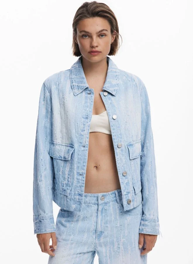 DESIGUAL Denim Jacket With Pockets