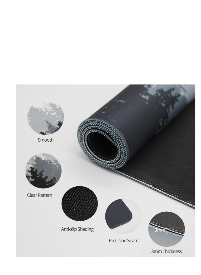 Y&D Large Mouse Pad Extended Gaming Mouse Pad Non-Slip Rubber Base Mouse pad Office Desk Mat Smooth Cloth Surface Keyboard Mouse Pads for Computers 800 X300 X 3mm - Image 2