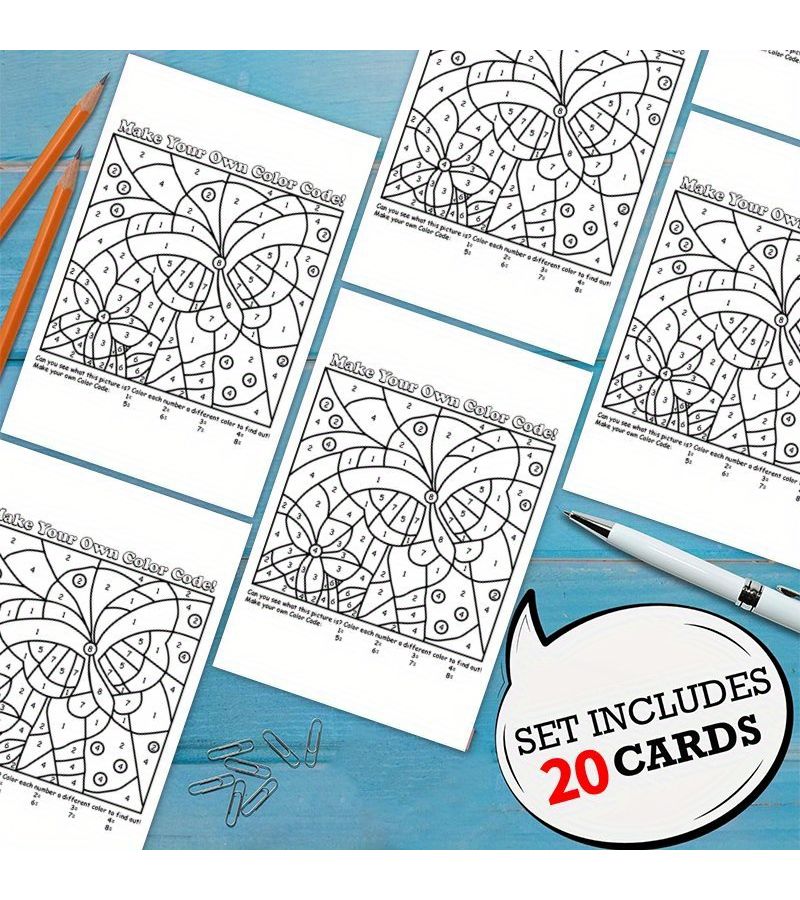20 قطعة من بطاقات الحفلات الملونة DIY للعبة مطابقة الأرقام والأنماط التفاعلية لأنشطة بناء الفريق ولم الشمل والألعاب الصفية، ديكورات وهدايا من الورق المقوى المتين وألعاب الورق. - Image 5