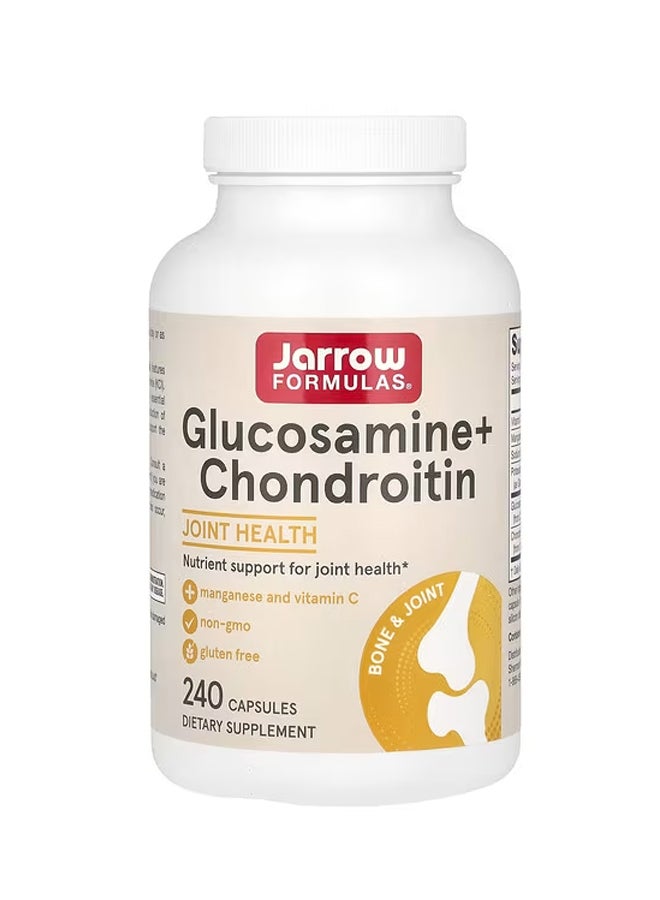 jarrow formulas Glucosamine + Chondroitin 240 Capsules