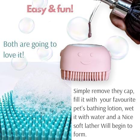 RYUK CREATIVES Body Scrubber With Shower Gel Dispenser, Soft Silicone Bristles For Deep Cleaning, Scalp Massage, Dead Skin Removal, Exfoliating Bath Brush, Loofah (Multicolor) (Pack of 1) - Image 4