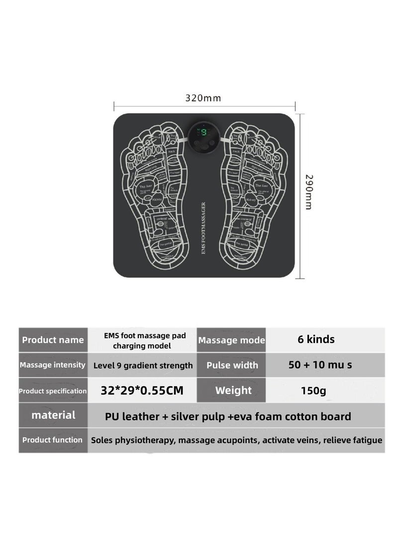 EMS Foot Massager LCD 6 Modes Electrotherapy Foot Therapy - Image 2