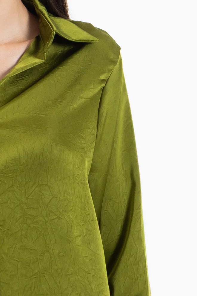شايبس TEXTURED SATIN SHIRT SET