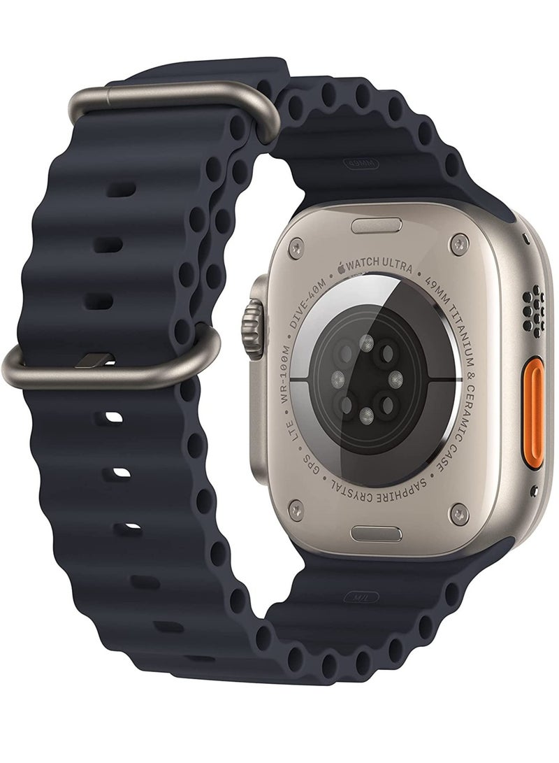 ELTRAZONE 2022 New S8 ultra Smartwatch Series 8 I S8 49mm 1.99 Inch Screen 4 Small Game Dual Straps Ultra8 Smart Watch with Silicone + Nylon Strap (Black) - Image 2
