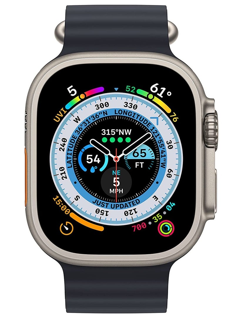 ELTRAZONE 2022 New S8 ultra Smartwatch Series 8 I S8 49mm 1.99 Inch Screen 4 Small Game Dual Straps Ultra8 Smart Watch with Silicone + Nylon Strap (Black) - Image 3