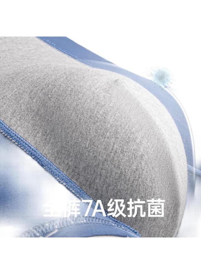 Athlete Jianjiang Men'S Cotton Boxer Briefs 7A Antibacterial Printed Long-Staple Xinjiang Cotton Underwear 3-Pack - Image 3