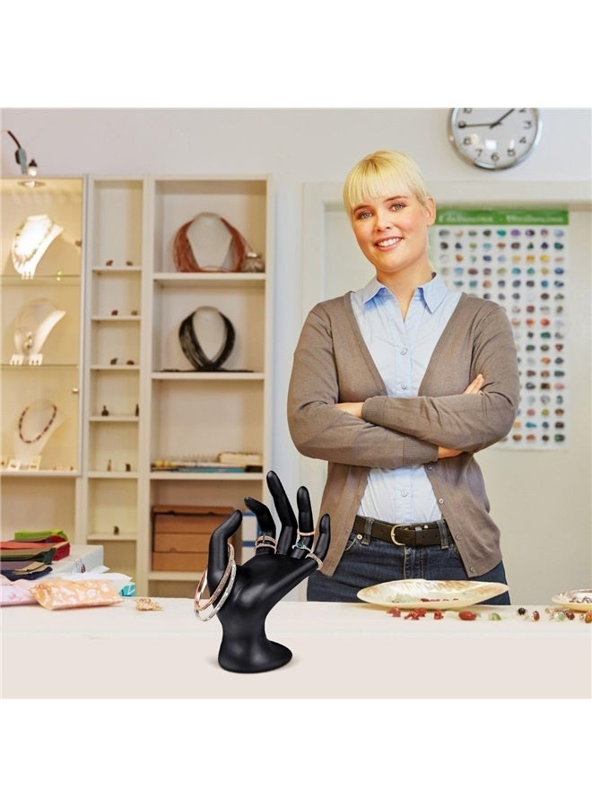 Hand Jewelry Holder Female Mannequin Hands Holder for Bracelet, Watch, Hand Ring Holder for Jewelry, Mannequin Arm Form Model, Black  - Image 3