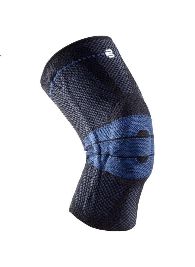Bauerfeind German Original 7 Size Sports Knee Brace, Basketball Running Professional Protective Gear Genutrain Silver Titanium Black, Single Pack - Image 1