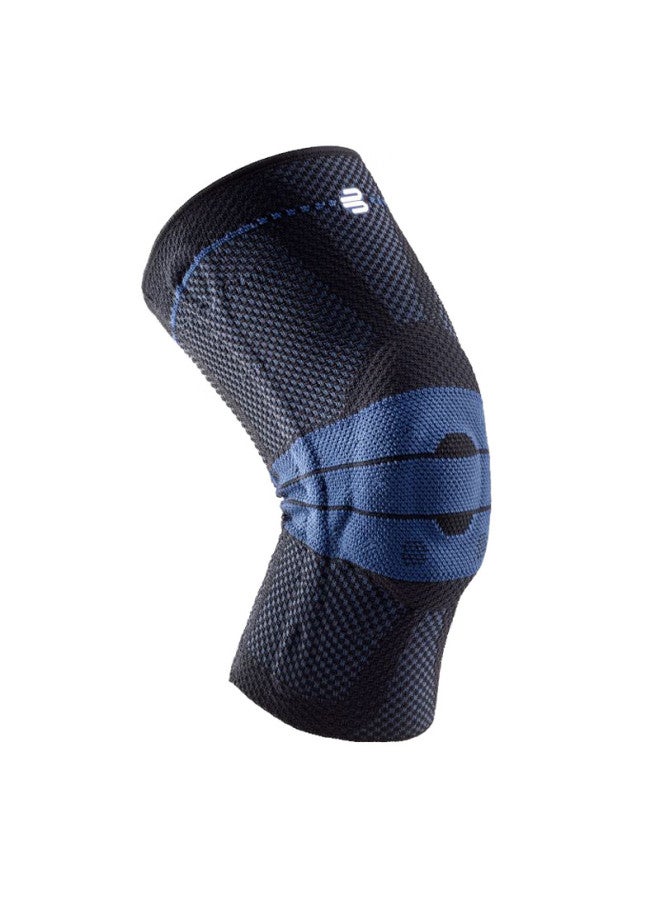 Bauerfeind German Original 7 Size Sports Knee Brace, Basketball Running Professional Protective Gear Genutrain Silver Titanium Black, Single Pack - Image 1