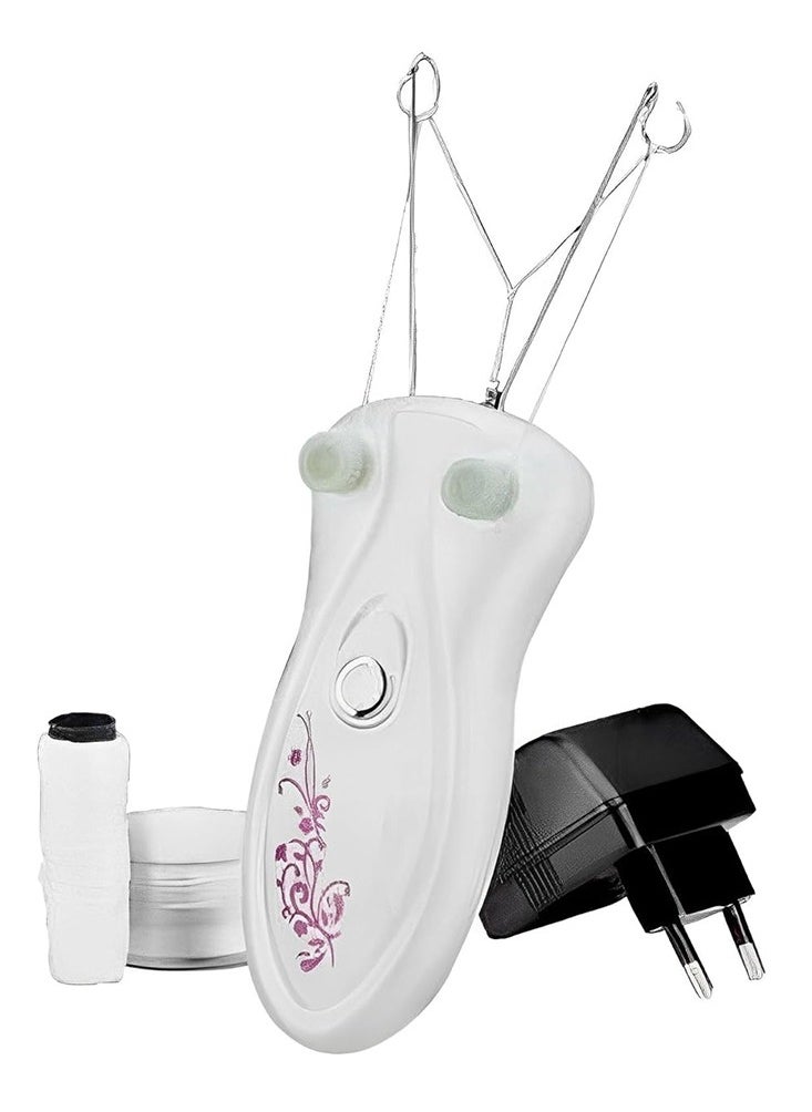 MoeHair Facial & Body Hair Removal Machine for Women MO-9039 , This machine is designed to give you smooth and clean skin in minutes, using safe and precise threading technology that suits all skin types, a powerful motor, electric powered, comes with a spare thread and power adapter, ideal for home use 