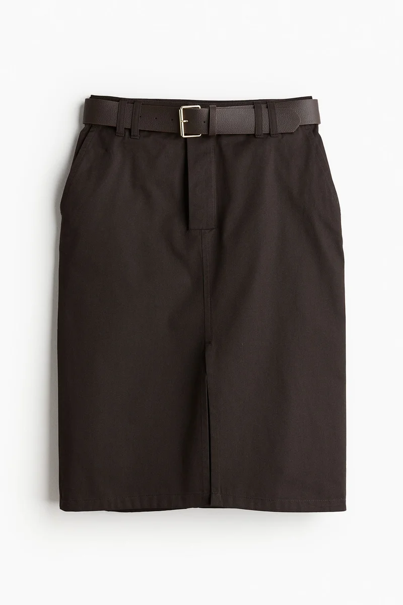 H&M Belted Utility Skirt