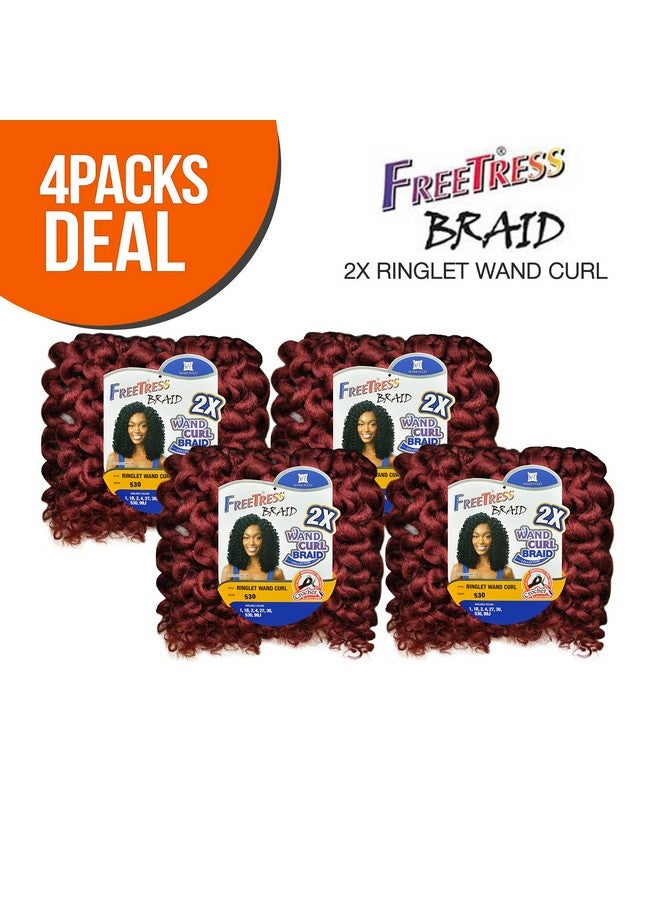 Freetress Synthetic Hair Crochet Braids 2X Ringlet Wand Curl (4Pack 4)  - Image 4