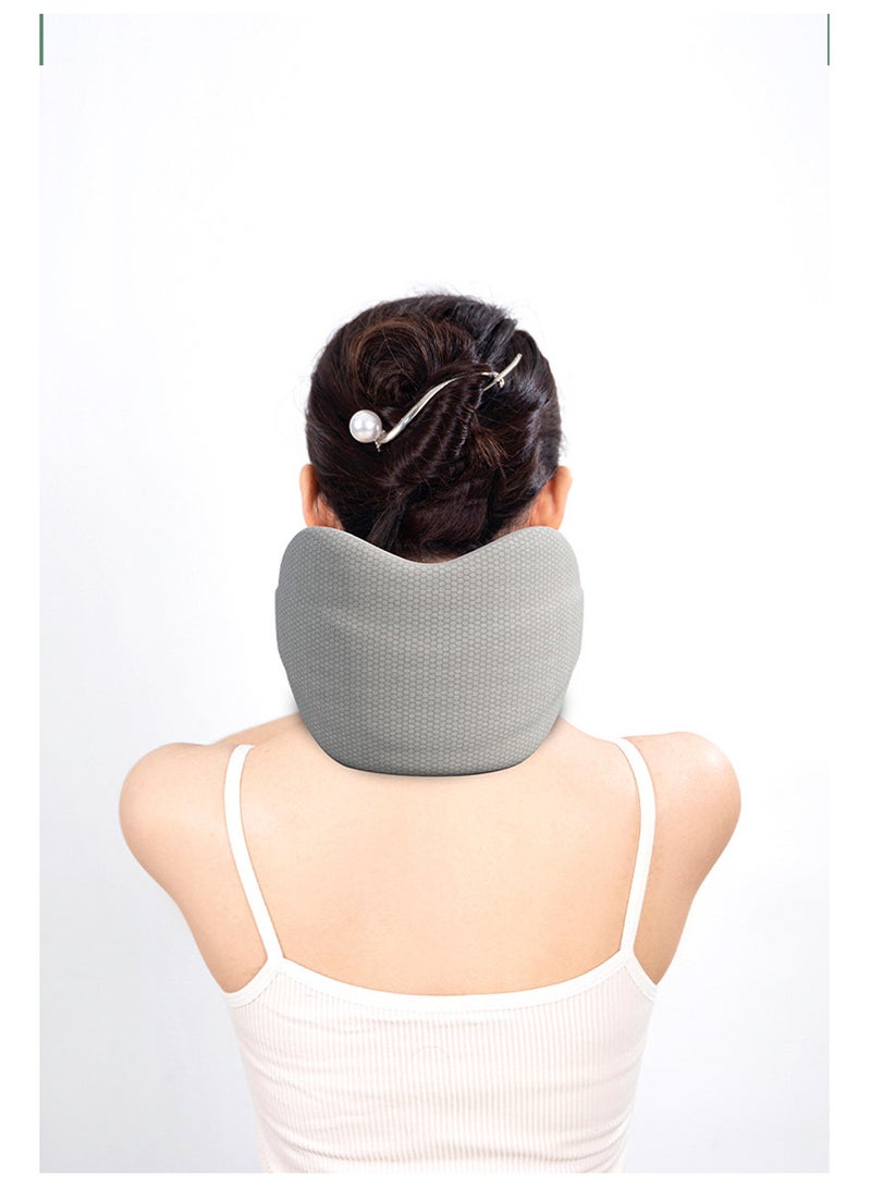 OLUDENIZ Portable Travel Neck Pillow – Comfortable and Foldable U-Shape Neck Support with Massage Feature  - Image 3