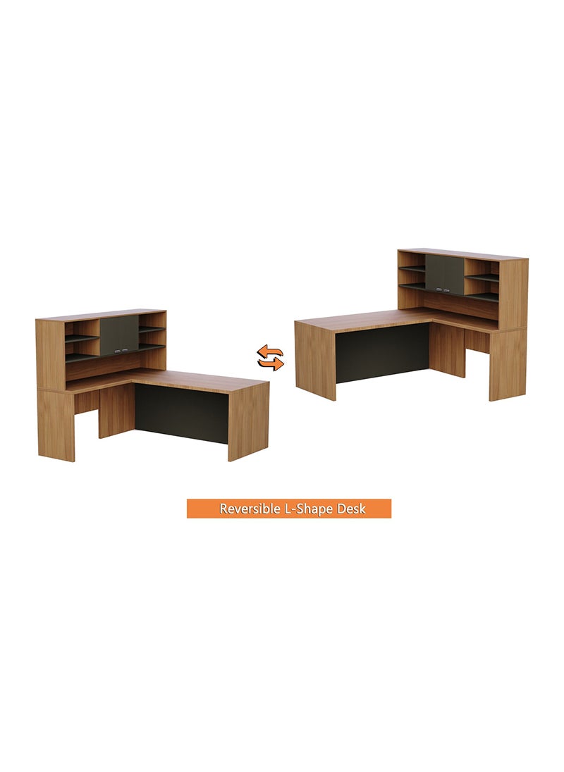 Mahmayi Mahmayi Natural Dijon Walnut-Lava Grey ED-LDN-LG Executive Desk  - Image 3