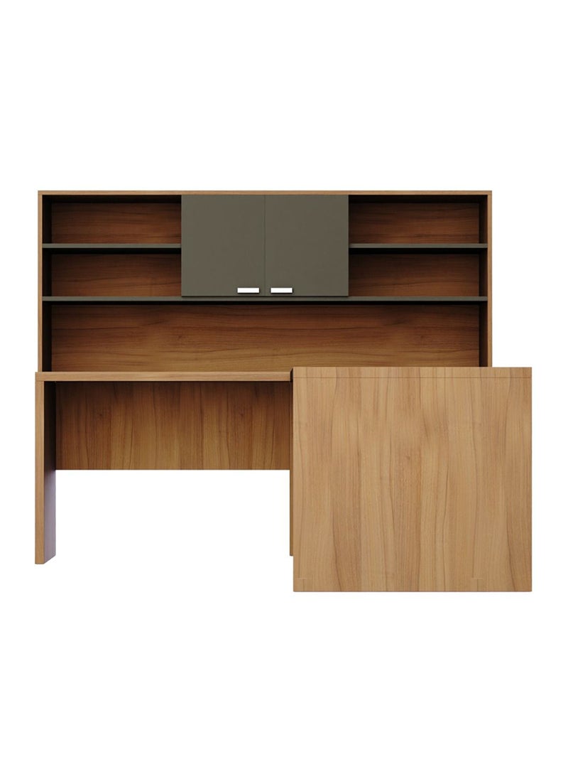 Mahmayi Mahmayi Natural Dijon Walnut-Lava Grey ED-LDN-LG Executive Desk  - Image 2