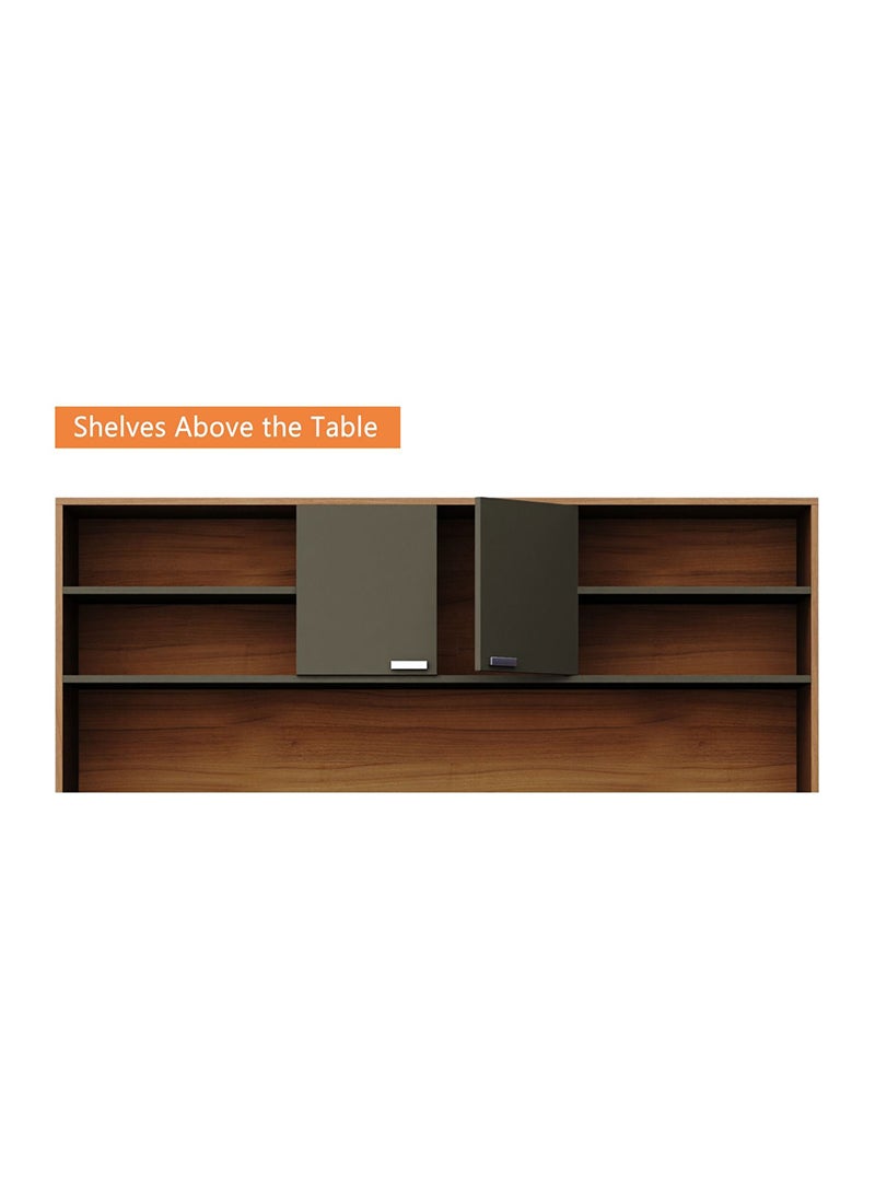Mahmayi Mahmayi Natural Dijon Walnut-Lava Grey ED-LDN-LG Executive Desk  - Image 4