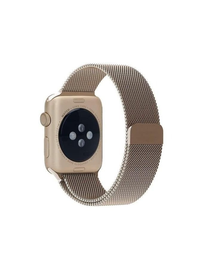 Loop Strap For Apple Watch Series 10 | Ultra 2 | 9 | 8 Ultra | 8 | 7 | 6 | SE Stainless Steel Mesh Type Band With Add On Screen Protector 38 40 41 mm - Image 2