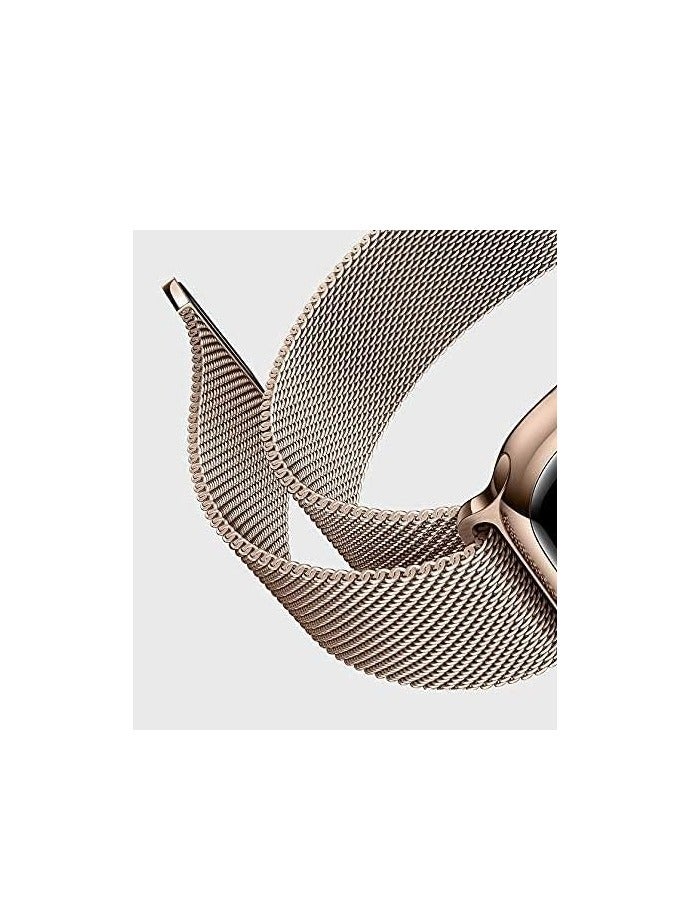 Loop Strap For Apple Watch Series 10 | Ultra 2 | 9 | 8 Ultra | 8 | 7 | 6 | SE Stainless Steel Mesh Type Band With Add On Screen Protector 38 40 41 mm - Image 3