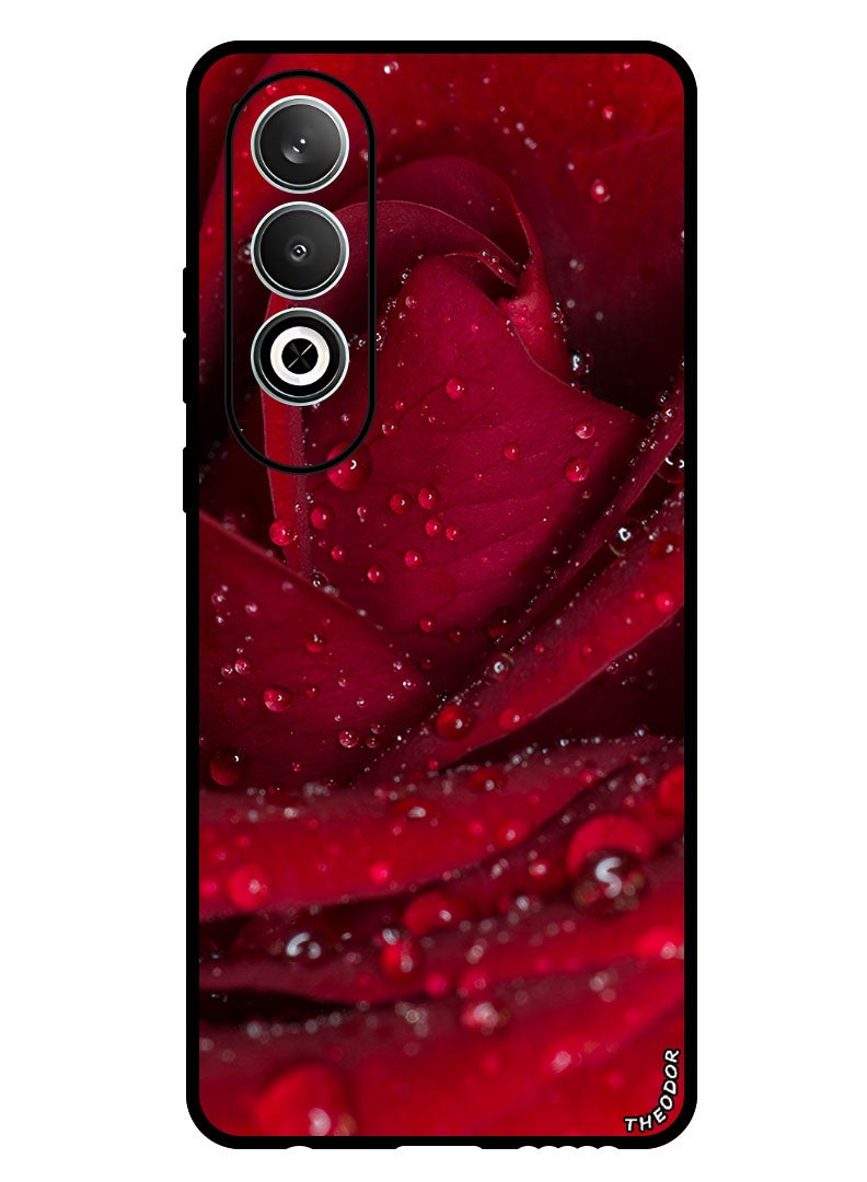 Theodor Protective Case Anti Scratch Shock Proof Bumper Cover For Oppo K12 rose_petals_red - Image 1