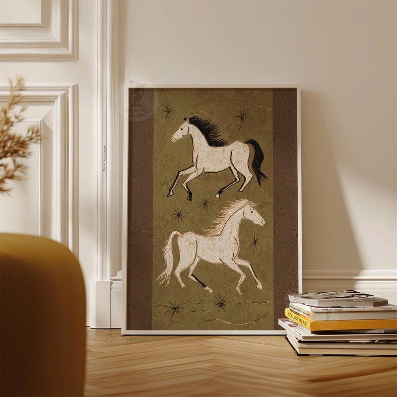 TNESSENTIAL Celestial Horse Poster | Folk Art Star Wall Art | Mystical Animal Illustration Print - Image 5