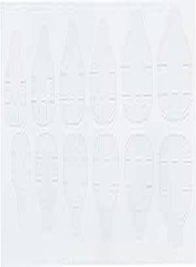 2 sheets Double-sided transparent nail glue sticker