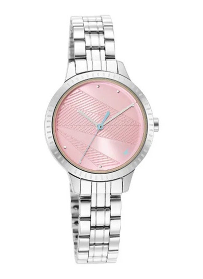fastrack Fastrack Stunners Quartz Analog Pink Dial Metal Strap Watch for Girls  - Image 2