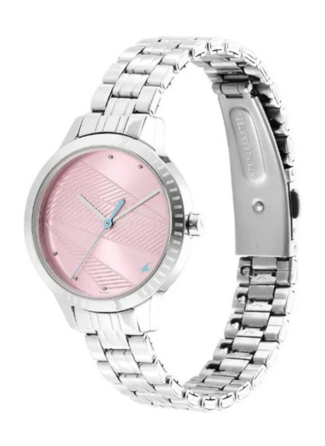fastrack Fastrack Stunners Quartz Analog Pink Dial Metal Strap Watch for Girls  - Image 3