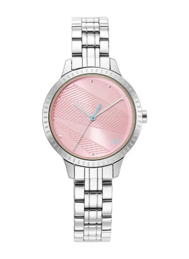 fastrack Fastrack Stunners Quartz Analog Pink Dial Metal Strap Watch for Girls  - Image 1