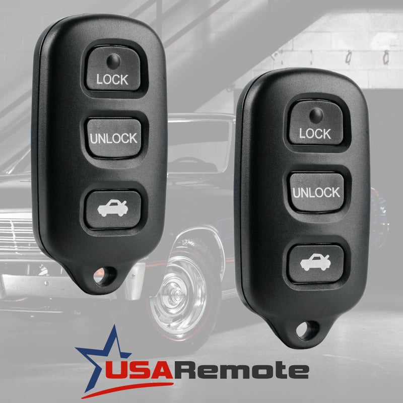 USARemote جهاز تحكم عن بُعد للدخول بدون مفتاح يناسب تويوتا أفالون 1998 1999 2000 2001 2002 2003 2004 (HYQ12BBX مع زر الطوارئ)، مجموعة من 2 - Image 2