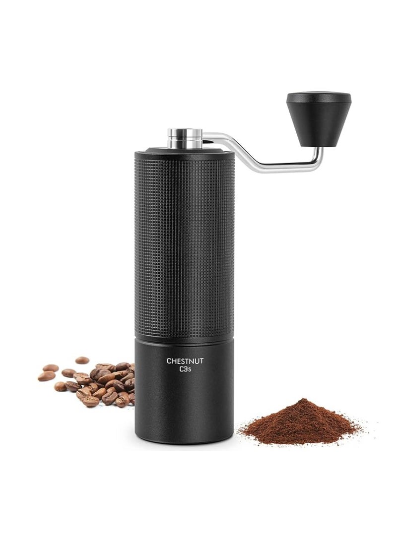 TIMEMORE Chestnut C3S, Manual Coffee Grinder, S2C 660 Burrs, Aluminum Alloy & Stainless Steel, 20g - Black - Image 2