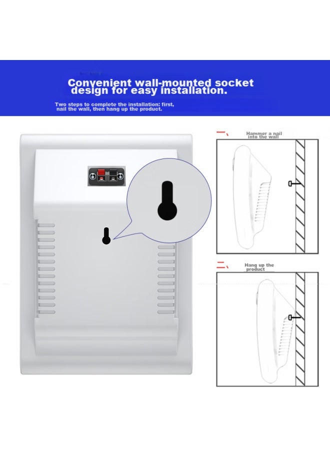 SAST A1 Speaker, Wall-Mounted Public Address System, Indoor Public Address And Restaurant Background Music System, White - Image 4